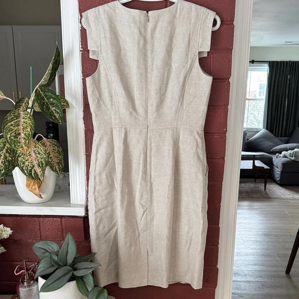 J Crew NWT Stone Midi Sheath Dress